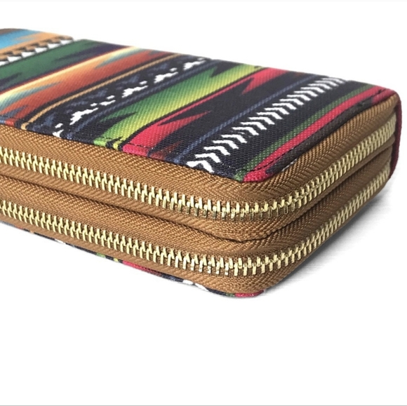 Last ONE! Vibrant Double Decker Wallet with Detachable Wristlet Strap - Picture 3 of 7